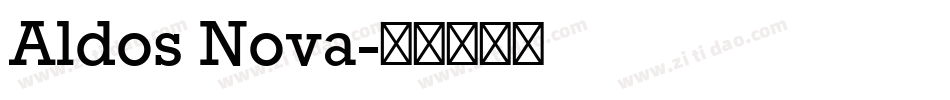 Aldos Nova字体转换